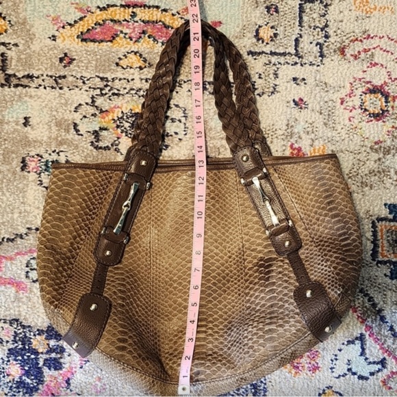 Gucci Pelham Horsebit Medium Hobo Python Bag. RARE Gorgeous Brown Snakeskin - Picture 9 of 9